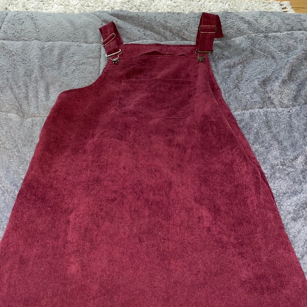 Small Adorablles Burgundy Corduroy Dress